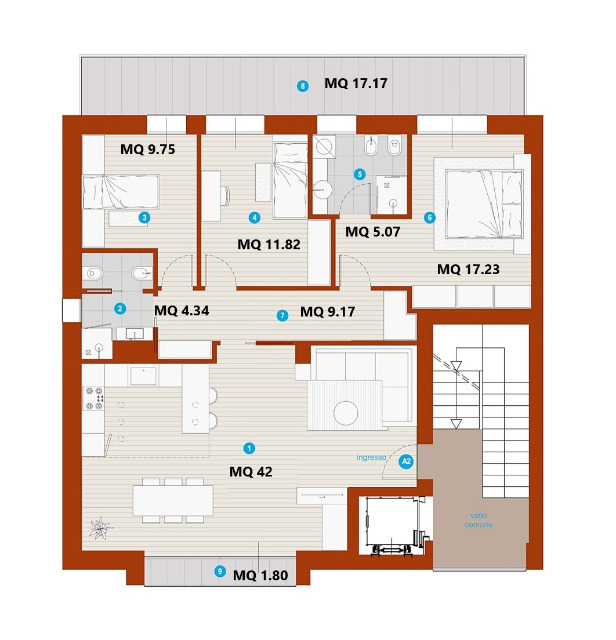 Appartamento in vendita a Quarto d'Altino